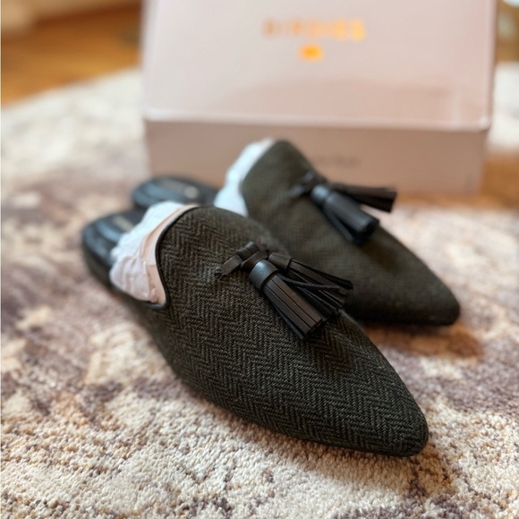 Birdies The Dove Herringbone Mule - Picture 3 of 5